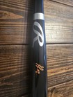 Luisangel Acuna Autographed Black On Orange Baseball Bat New York Mets 