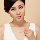 Hot Romantic Heart Pendant 925 Sterling Silver Plated Necklace  Women Jewelry 