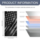 2pcs B Pillar Sticker Decal Set - Gloss Vinyl - Usa Flag Style - Waterproof