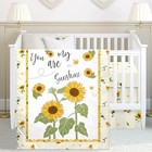  3 Pcs Sunflower Bee Baby Crib Bedding Set Baby Girl Yellow Crib Sheets You 