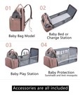 Diaper Bag Backpack With Changing Station  Pink Baby Bags For Girls Boys New    
