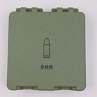 9mm 150 Rounds Ammo Storage Box Case Container Hinged Lid   Latch Mfd In Utah