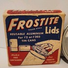 Vintage Frosttite Aluminum Lids Reusable For Tin Cans Freezer Or Pantry 