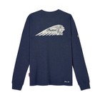 Indian Motorcycle Men s Headdress Pocket Henley Ls T-shirt  Navy   2866377
