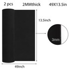 Steford 2 Pack Eva Foam Roll  2mm Thick Black Cosplay Sheet