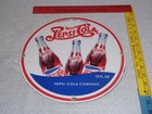 Vintage Pepsi Cola 12 Oz Soda Bottle 11 3 4  Porcelain Metal Gasoline   Oil Sign