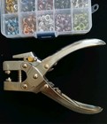 Eyelet Tool With Assorted Eyelets -  Used Once - Brand New -  235