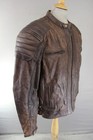 Texpeed Brown Leather Biker Jacket With Ce Armour   Thermal Lining  46 Inch xl