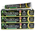 Organic Bamboo Charcoal Toothpaste 100  Natural Teeth Whitening 3 Pack Oral Care