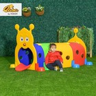 Qaba Caterpillar Tunnel Toddler Tunnel For Kids Crawl And Climb Through Kids