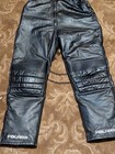 Polaris Genuine Leather Snowmobile Thinsulate Winter Snow Pants Black Medium 