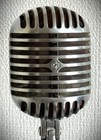 Vintage 1940s Shure 55  fatboy  Dynamic Microphone  Works W stand   Cable  f2 