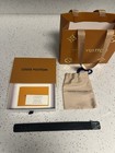 Louis Vuitton Lv Slim Bracelet Size 21 Black With Box  
