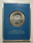 1970 United Nations 25th Anniversary Sterling Silver Proof Medal Franklin Mint