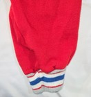 Vintage Boy s Montgomery Ward Hoodie Pant Sweatsuit Size 4 5 Red With Blue Grey