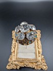 Vintage Gorgeous Art Deco Glass   Ab Rhinestone Gold Tone Hat Pin 4 25 