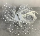 Tulle Feather Fascinator Hair Clip Tea Party Wedding Bridal Shower