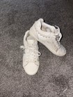 Prescila White Beaded Rhinestone Vintage Havana Sneakers Size 8