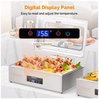 Rovsun 9qt Electric Chafing Dish For Buffet With Temperature Control Display