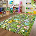 Kids Carpet Playmat Rug 5 X 7 Ft Cars Kids Rug Traffic Road Kids Play Car Mat 