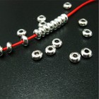 100pcs Wholesale Silver Stainless Steel Round Spacer Beads Diy Jewelry Making Us