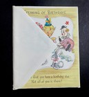 Hallmark Birthday Party Spiral-bound 16-page Greeting Card Vintage 1950s Rare