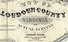 1854 Map Of Loudoun County Virginia Genealogy Farm Names