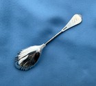Albert Cole Coin Silver Sugar Shell jelly Sp Medallion Patt Mono 6 1 2 In 27 7 G