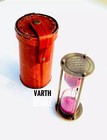 Sand Timer Hourglass  Brass Nautical Maritime Hour Glass Vintage Sand Timer