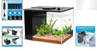 Compact 1 Gallon Aquarium Kit With Adjustable Led Light   Self-cleaning Filter