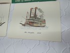 Vintage Cities Service Antique Steamboat Prints Dealer Gift Set 