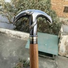 Vintage Brass Anchor Walking Cane Wooden Walking Stick Brass Gift Solid Vintage