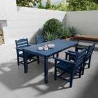 Hips Patio Dining Set  Outdoor Dining Table And Chairs Set  With Umbrella Hole