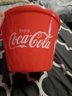 Coke Coca-cola Red Drink Ice Bucket 6 1 4   h X 8 3 4   w-brand New Hard To Find