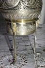 Vintage Egyptian 900 Silver Incense Burner Pomander 1970 s 11 Inches Tall 488g 