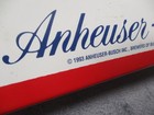 Vintage 1993 Budweiser Wall Clock Sign Beer Bar Metal Usa 19x15 Inch Authentic