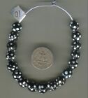 African Trade Beads Vintage Antique Venetian Glass Beads Black Skunk Beads Eye