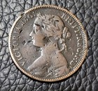 1875 Great Britain Farthing Coin