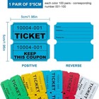 1000 Pcs Raffle Tickets Roll  50 50 Raffle Tickets For Events  Fundraisers   Par