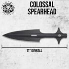Colombian Colossal Spearhead   11  Overall   High Carbon Steel   Nylon Sheath