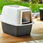 Vibrant Life Extra Large Hooded Enclosed Cat Litter Box  Bpa Free  Reusable