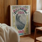 1985 Hawaii Surf Poster - Vintage Surfing Competition - Surfer Wall Art Decor