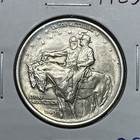 1925 Stone Mountain Half Dollar Commemorative Unc Coin 90  Silver