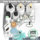 Corner Shower Caddy Bathroom Organizer  Adhesive Shower Rack Bathtub Shelves - 3