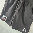 Ufc Reebok Shorts Mens Medium Black Drawstring Pockets Stretch