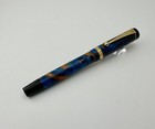 Vintage Visconti Ponte Vecchio Pompeii Blue Celluloid Fountain Pen