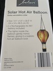 Belavi Solar Hot Air Balloon Outdoor Hanging Light Red Yellow Rechargeable New