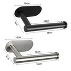 Wall Mounted Toilet Paper Holder No Drill Adhesive Bathroom Tissue Roll Rack