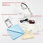 Sports Trading Card Grading Kit Centering Tool W  30x Magnifying Glass   Led