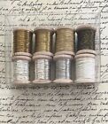 Vintage Antique Gold Silver French Metallic Thread Fly Tying